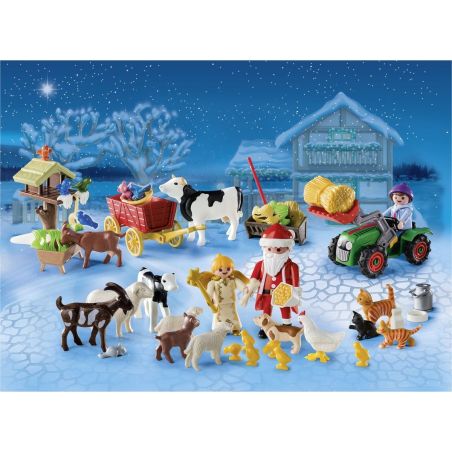 Playmobil Calen. Pere Noel A La Ferme