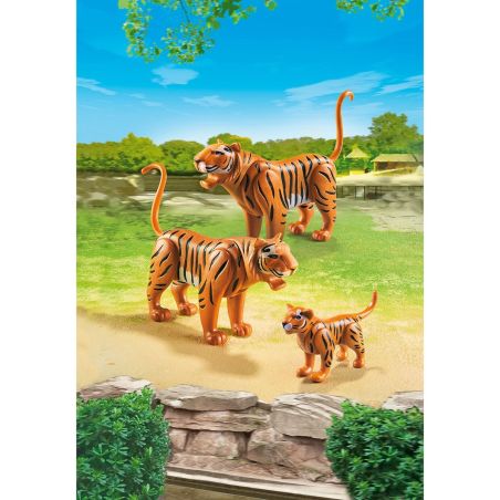 Playmobil Playmo Couple De Tigres Avc Bb