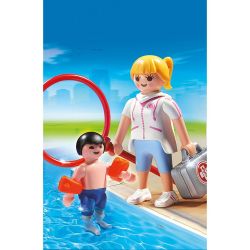 Playmobil Playmo Maitre Nageur Avec Enf