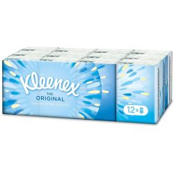 Kleenex Etui Mini Original Tissue Pocket 12 Pack, 7 4-Ply Tissues Per Pack