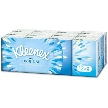 Kleenex Etui Mini Original Tissue Pocket 12 Pack, 7 4-Ply Tissues Per Pack