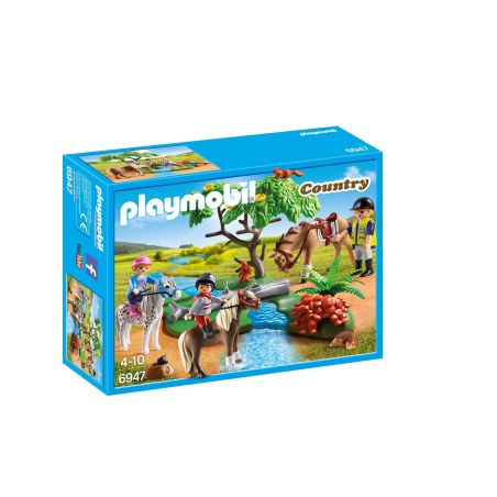 Playmobil Playmo Cavaliers Av Poney