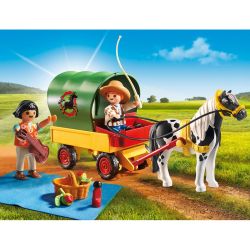 Playmobil Enfants Avec Chariot Et Poney 6948 : La Boîte