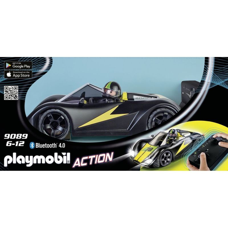 Playmobil Playmo Voiture De Course Noire
