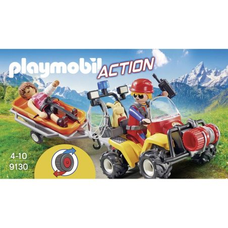 Playmobil Playmo Secouriste Avec Quad
