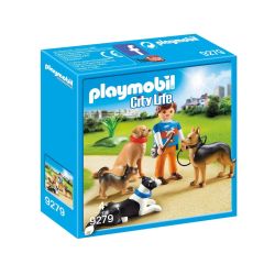 Playmobil Playmo Entraineur Et Chiens