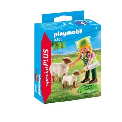 Playmobil Playmo Fermiere Avec Moutons