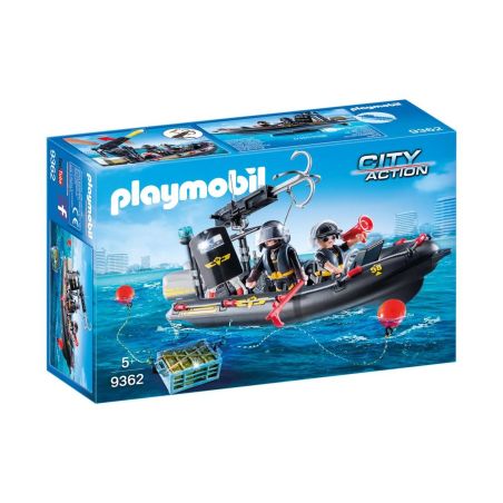 Playmobil Playmo Bateau Policiers Elite