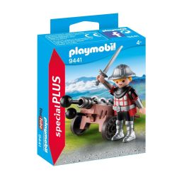 Playmobil Playmo Chevalier Avec Canon