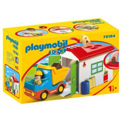 Playmobil Playmo Ouvrier Camion Et Garag