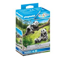 Playmobil Playmo Couple De Pandas Et Bb