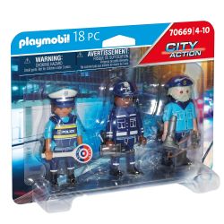 Playmobil Playmo Equipe De Policiers