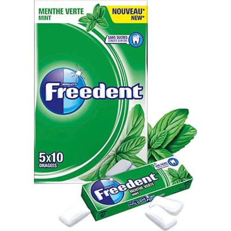 Freedent, Chewing gum, Menthe forte, 70 gr