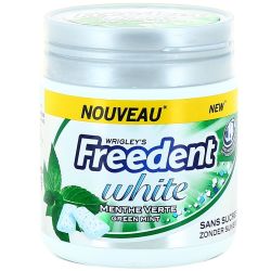 Freedent White Chewing-Gum Sans Sucres Avec Édulcorants Au Goût Menthe Verte : La Boite De 60 Dragées - 84 G