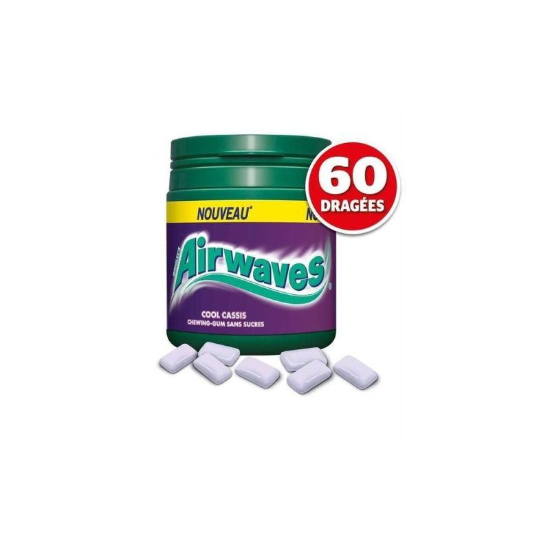 Airwaves Chewing Gum Cool Cassis Boîte 84G