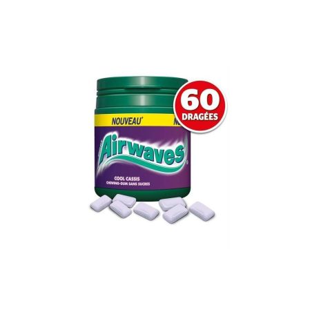 Airwaves Chewing Gum Cool Cassis Boîte 84G