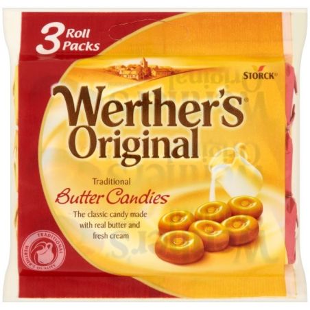 Werther'S Werther`Scaramel Pack 3 Rouleaux 150G