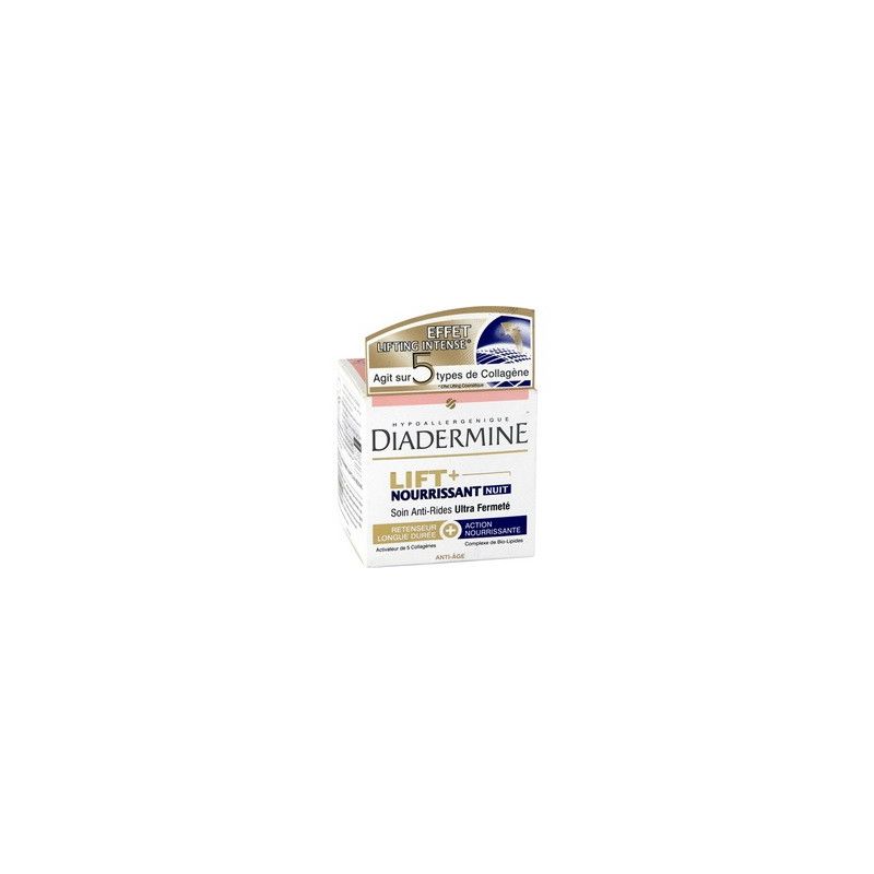 Diadermine Crème Visage Nuit Anti-Rides : Le Pot De 50 Ml