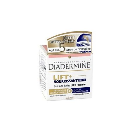 Diadermine Crème Visage Nuit Anti-Rides : Le Pot De 50 Ml