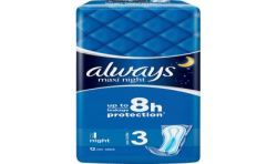 Always Serviettes Hygiéniques Alaways Maxi Nuit X12