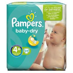 Pampers 24 Changes Baby Dry Pqt T4+Pampers