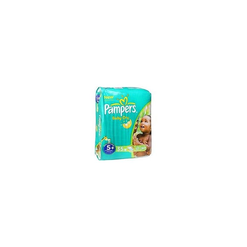 Pampers 35 Changes Baby Dry Geant T5+
