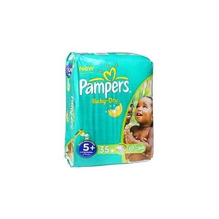 Pampers 35 Changes Baby Dry Geant T5+