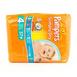 Pampers 37 Changes Sdry Midpack T4