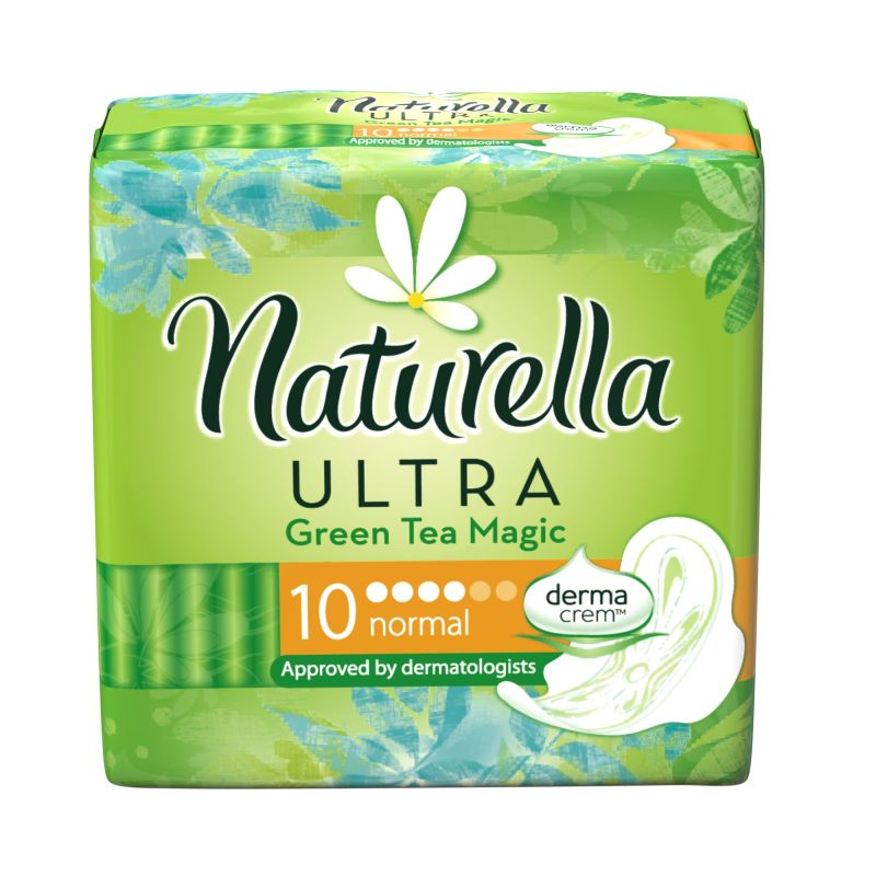 Naturella Ultra Single Pads Norm Zielherb 10