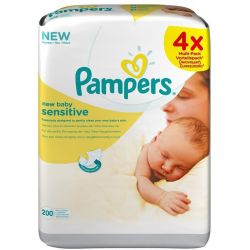 Pampers 4X50 Lingette Max Care