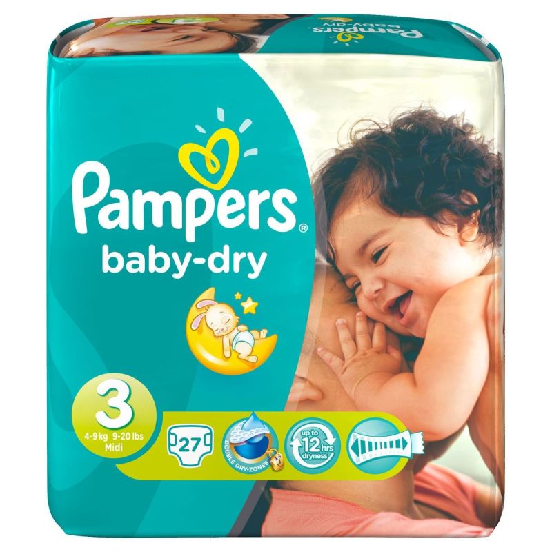Pampers Pamp.Bb-Dry 4/9Kg X27