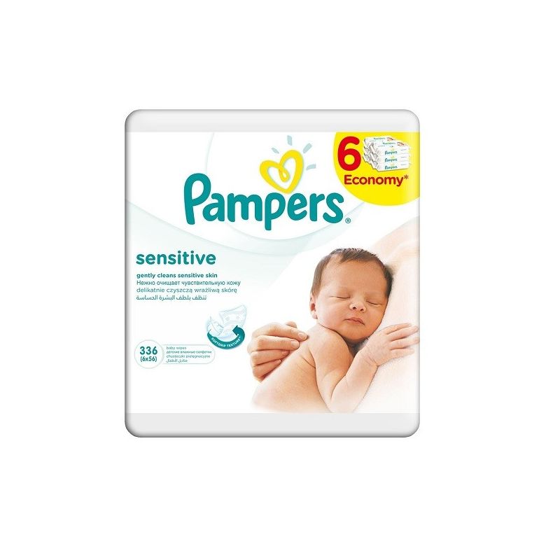 Pampers Wipes Sensitive 6X 56