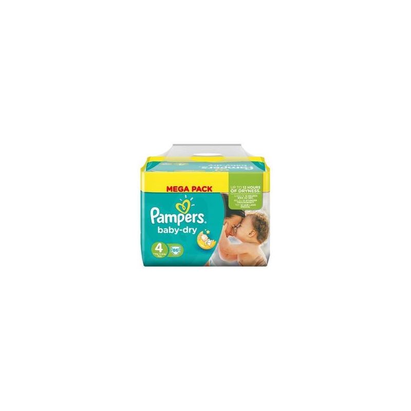 Pampers 86 Changes Baby Dry Mega T4