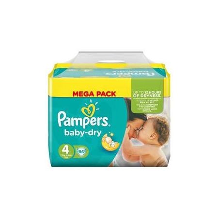 Pampers 86 Changes Baby Dry Mega T4