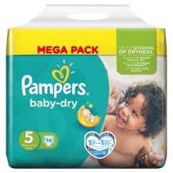 Pampers Baby Dry Mega T5 X74