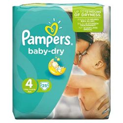 Pampers 25 Changes Baby Dry Pqt T4