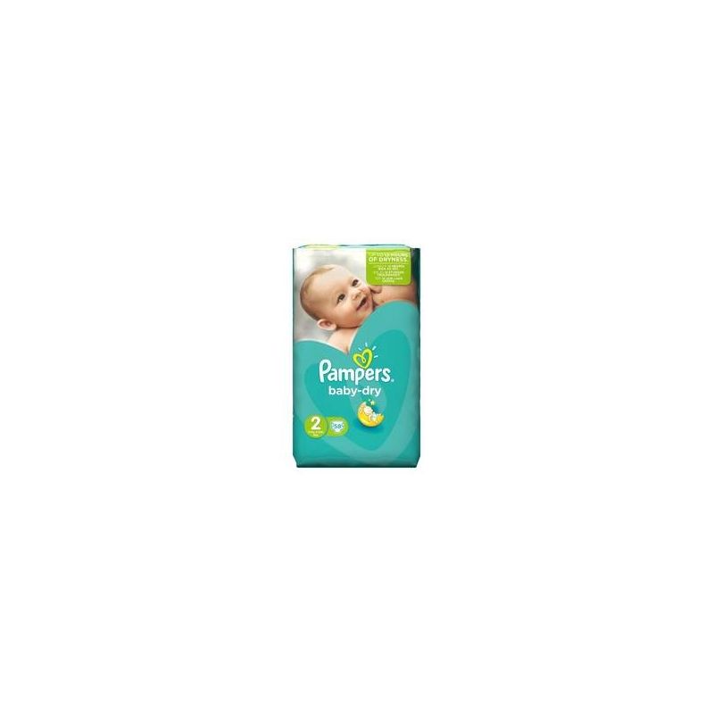 Pampers 58 Changes Baby Dry Geant T2