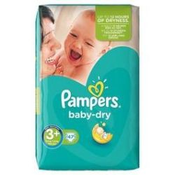 Pampers 47 Changes Baby Dry Geant T3+