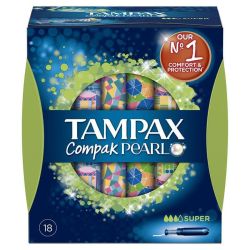 Tampax Compak Pearl Super X18