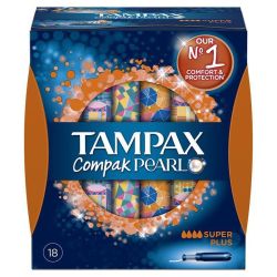 Tampax Compak Pearl Super+ X18