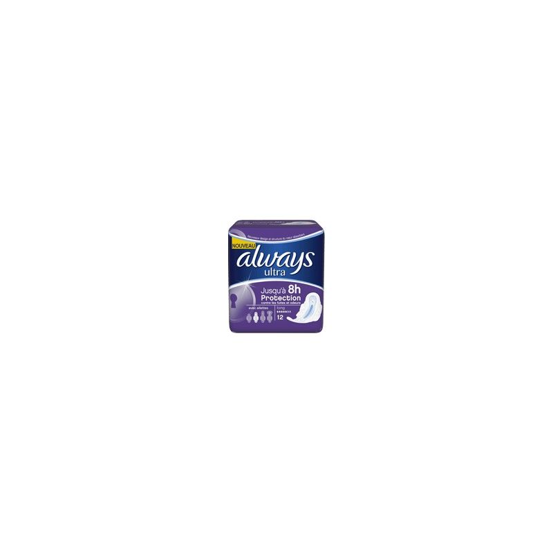 Always 12 Serviettes Ultra Long Plus
