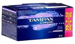 Tampax 22 Tampons Compak Lites
