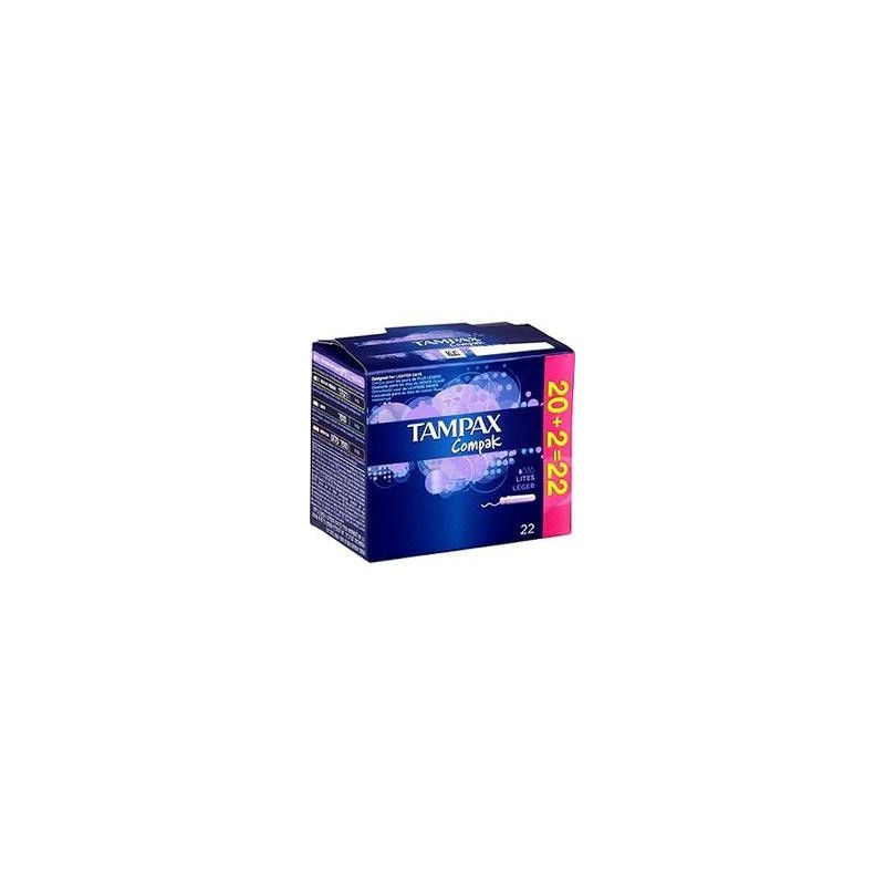 Tampax 22 Tampons Compak Lites