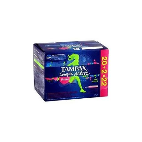 Tampax 22 Tampons Compak Freshness Super