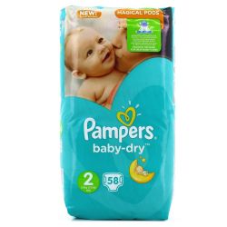 Pampers X58 T2 Baby Dry Geant
