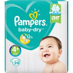 Pampers Baby Dry Pq T4+ X24