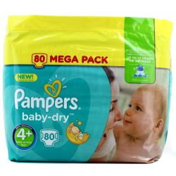 Pampers Baby Dry Mega T4+ X80