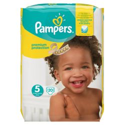 Pampers Couches Taille 5 : 11-23 Kg Le Paquet De 20