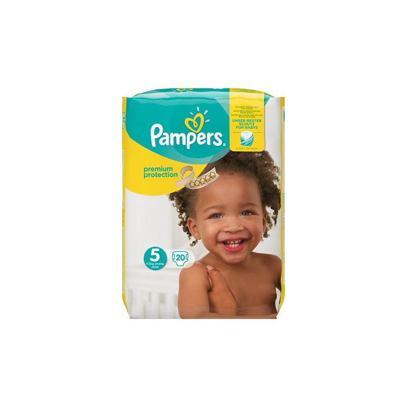 Pampers Couches Taille 5 : 11-23 Kg Le Paquet De 20