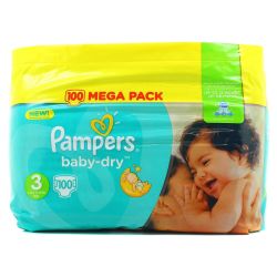 Pampers Baby Dry Mega T3 X100